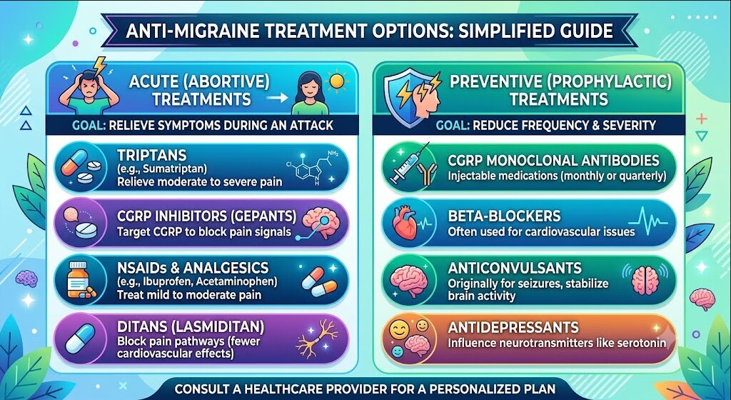 Simplified Guide to Anti-Migraine Treatment Options