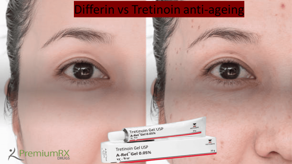 Differin vs Tretinoin antiageing PremiumRx Online Pharmacy