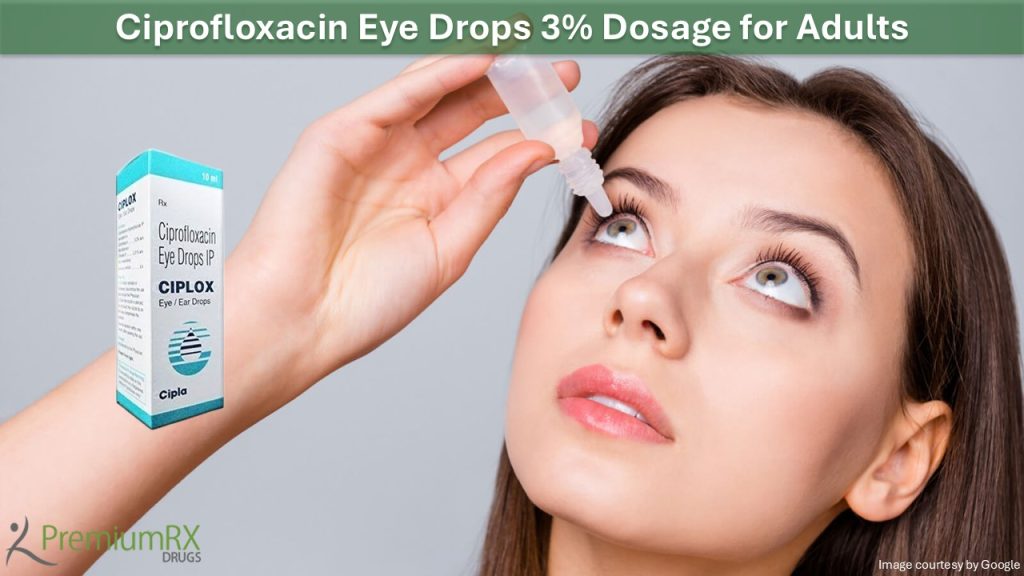 Ciplox -Ciprofloxacin Eye Drops 3% Dosage for Adults