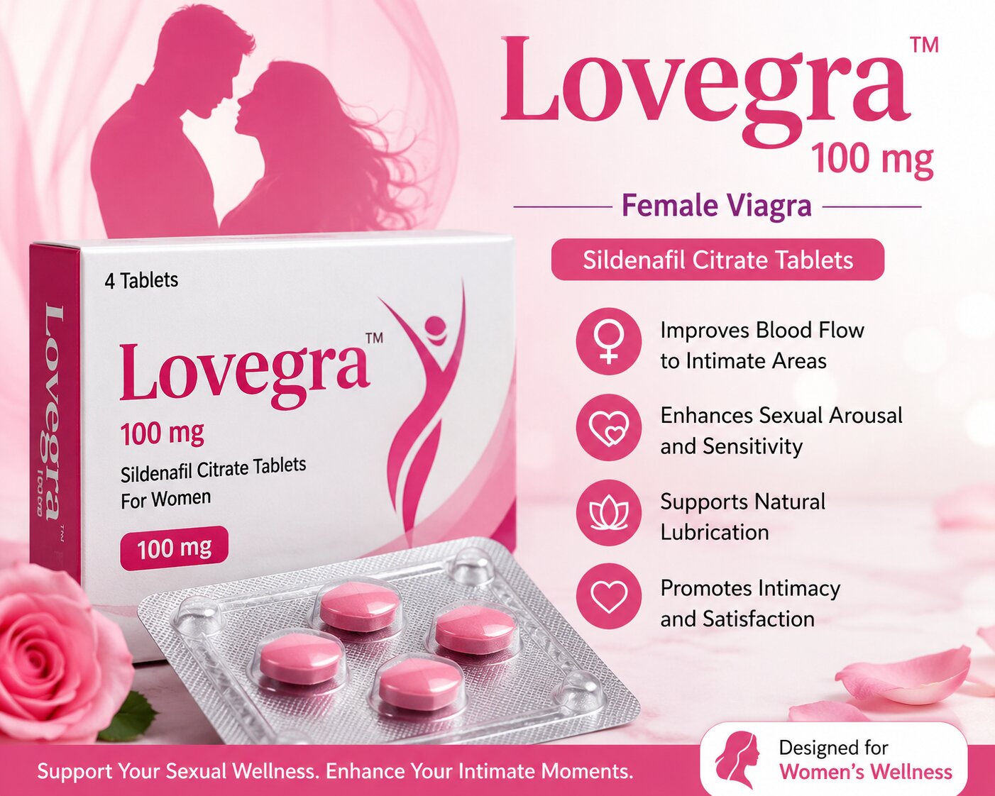 Lovegra 100mg Sildenafil Citrate Tablets for Female Sexual Health Lovegra 100mg Sildenafil Citrate Tablets for Female Sexual Health