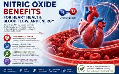 Nitric Oxide Benefits for Heart Health, Blood Flow, and Energy