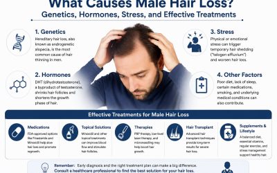 What Causes Male Hair Loss? Genetics, Hormones, Stress, and Effective Treatments