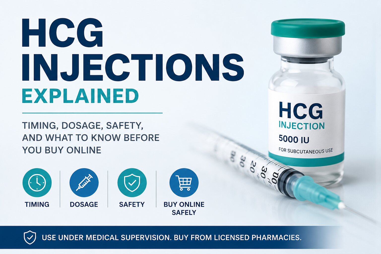 HCG Injections Explained: Timing, Dosage, Safety & Buying Guide HCG injections explained with timing, dosage, safety, and online buying guide