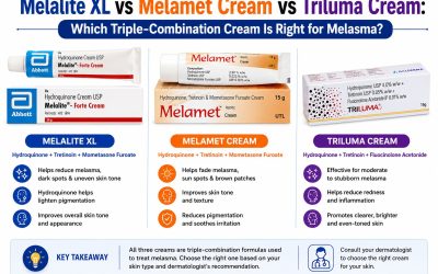 Melalite XL vs Melamet Cream vs Triluma Cream: Which Triple-Combination Cream Is Right for Melasma?