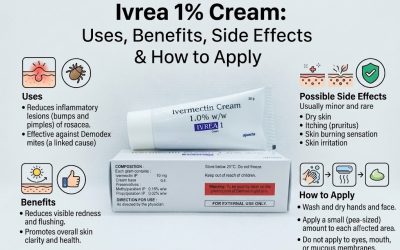 Ivrea 1% Cream (Ivermectin 1%): Uses, Benefits, Side Effects, Dosage & Complete Rosacea Treatment Guide