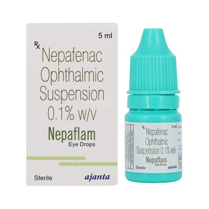 Nepaflam 0.1% 5ml Eye Drop (Nepafenac) – NSAID Eye Drop for Post-Cataract Surgery Relief