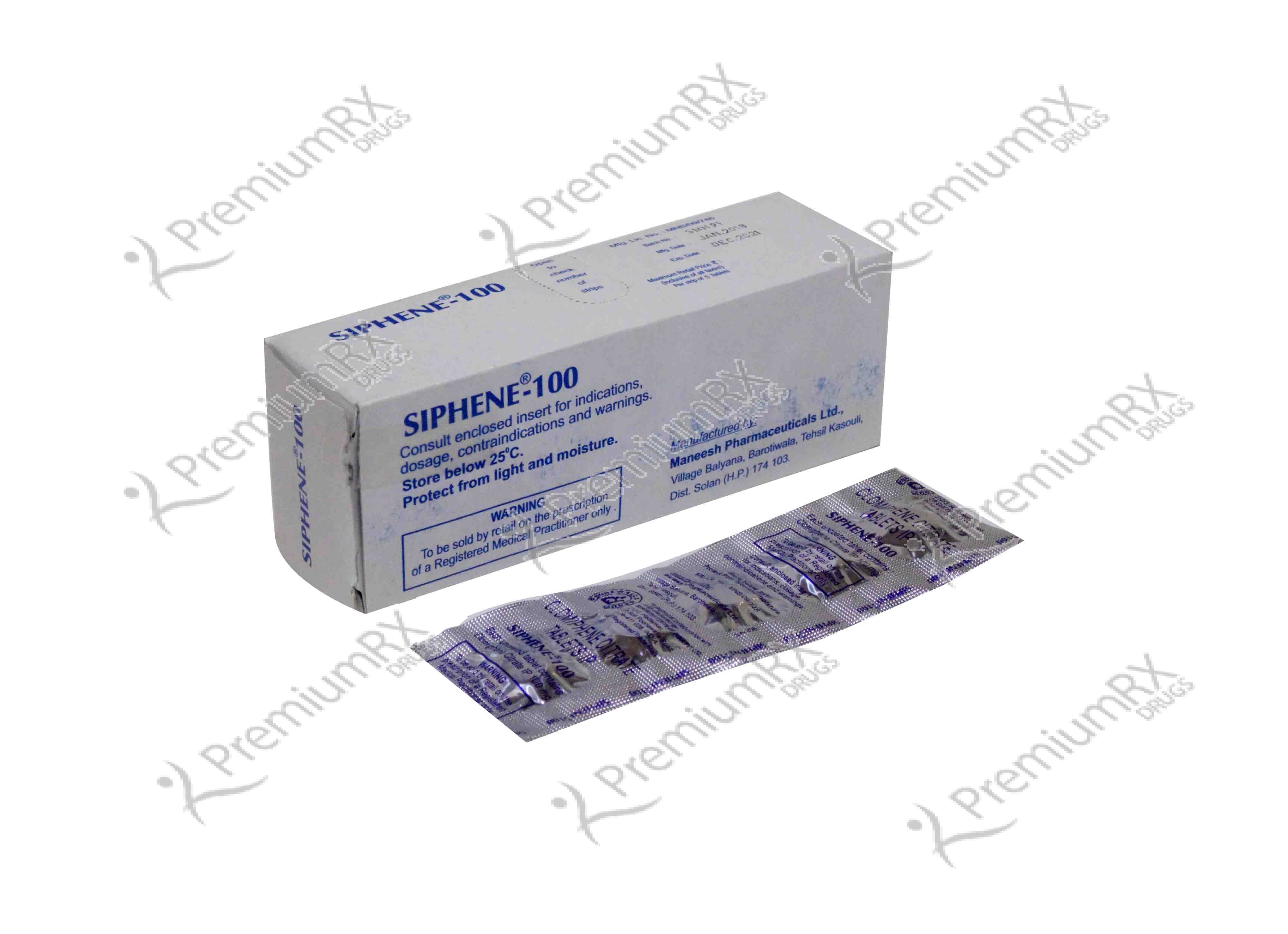 Siphene 100mg Siphene Clomifene Generic Clomid Clomiphene 1mg