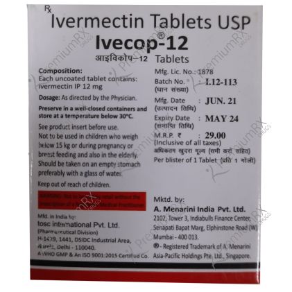 Ivecop 12mg (Ivermectin Tablet)