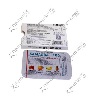 Kamagra 100mg Chewable Tabs