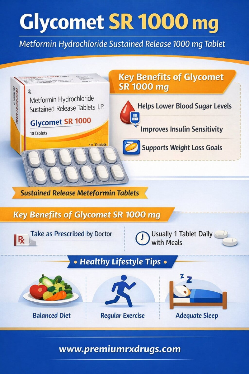 Glycomet SR 1000 mg