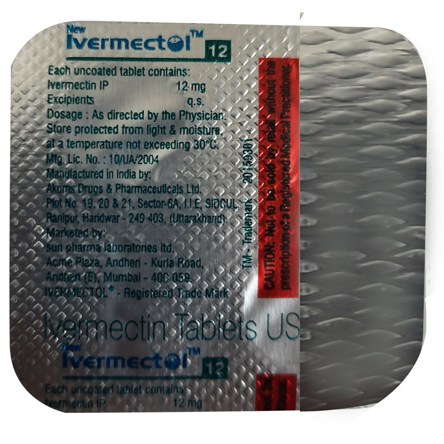 Genuine Ivermectol 12 mg packaging – online pharmacy